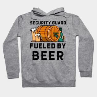 Funny Security Guard Beer Lover Design Hoodie